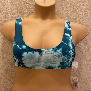 Dippin' Daisy's Teal Tie-Dye Bikini Top